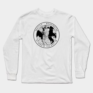 Seattle Map Long Sleeve T-Shirt